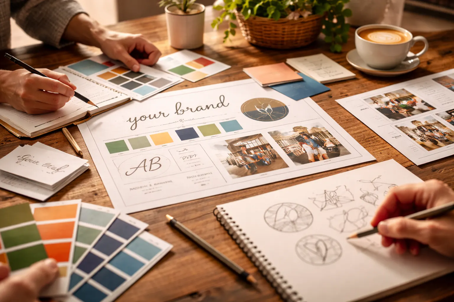 Main Street Design branding and website workspace in Covington Louisiana