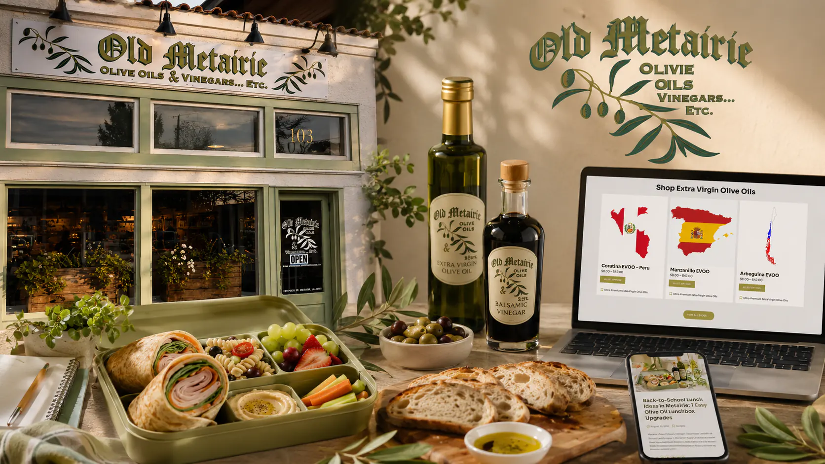 Old Metairie Foods content and brand marketing work by Main Street Design