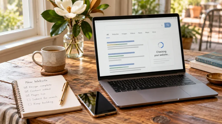 New website not showing on Google checklist for a Louisiana small business